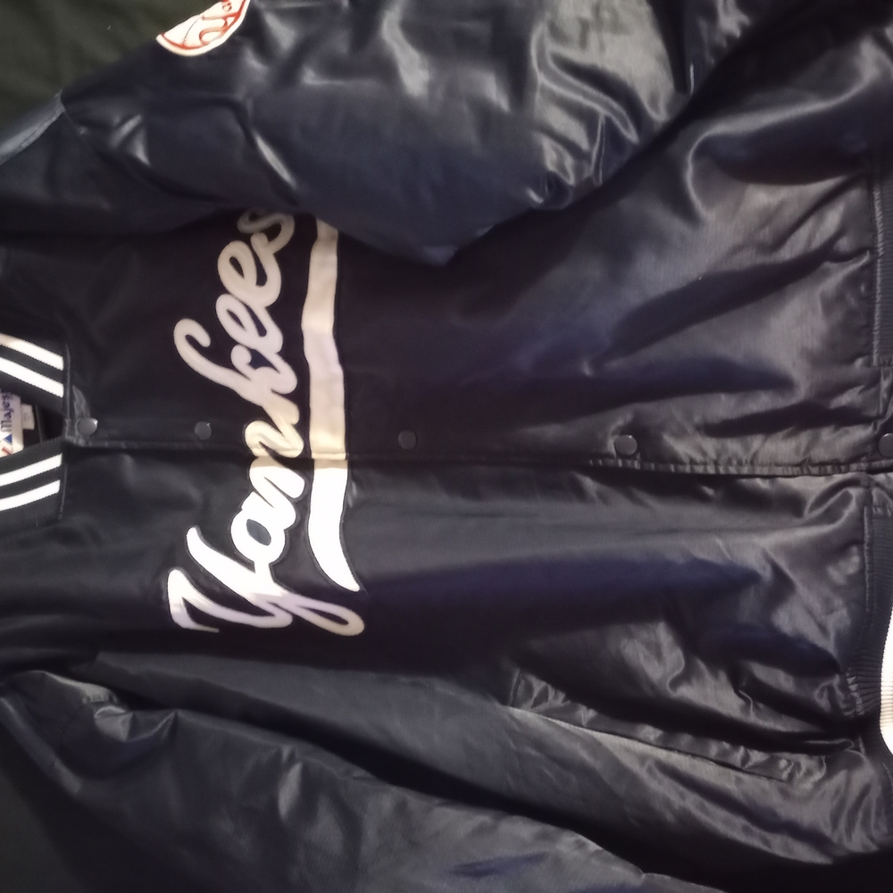 Majestic Blue Bomber Jacket Varsity Style